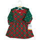 Hudson Baby Cotton Dresses, Christmas Plaid