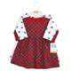 Hudson Baby Cotton Dresses, Red Tartan
