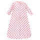 Hudson Baby Cotton Long-Sleeve Wearable Sleeping Bag, Sack, Blanket, Rose