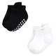 Hudson Baby Non-Skid No-Show Socks, Black White