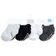 Hudson Baby Non-Skid No-Show Socks, Black White