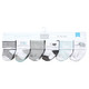 Hudson Baby Cotton Rich Newborn and Terry Socks, Mom and Dad Gray Mint 12-Pack