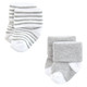 Hudson Baby Cotton Rich Newborn and Terry Socks, Mom and Dad Gray Mint 12-Pack
