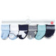 Luvable Friends Newborn and Baby Terry Socks, Mint Navy Stripes 12-Pack