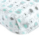 Luvable Friends Unisex Baby Fitted Crib Sheet, Boy Basic Elephant, One Size