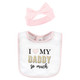 Hudson Baby Cotton Bib and Headband or Caps Set, Daddys Princess