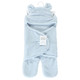 Hudson Baby Animal Sherpa Baby Outdoor Stroller Sack Wrap, Lt Blue