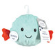 Luvable Friends Dog 2-in-1 Crinkle, Squeaker Dog Toy, Puffer Fish, One Size