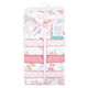 Hudson Baby Infant Girl Cotton Flannel Receiving Blankets Bundle, Pastel Butterfly