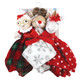 Hudson Baby Infant Girls Animal Face Security Blanket, Mrs Claus, One Size