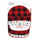 Hudson Baby Cotton Bib and Headband or Caps Set, Christmoose