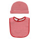 Hudson Baby Cotton Bib and Headband or Caps Set, Christmas Forest