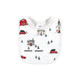 Hudson Baby Cotton Bib and Sock Set, Christmas Scene