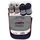 Hudson Baby Cotton Bib and Sock Set, Cars
