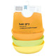 Hudson Baby Unisex Baby Silicone Bibs, Yellow Hangry, One Size