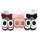 Hudson Baby Infant Girls Headband and Socks Giftset, Burgundy Black