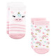 Hudson Baby Infant Girl Cotton Rich Newborn and Terry Socks, Unicorn 8-Pack