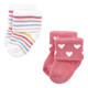 Hudson Baby Infant Girls Cotton Rich Newborn and Terry Socks, Modern Rainbow