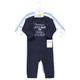 Hudson Baby Infant Boys Cotton Coveralls, Newest Family Member