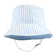 Hudson Baby Infant Girl Sun Protection Hat, Lemon Stripe