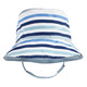 Hudson Baby Infant Boy Sun Protection Hat, Shark Stripe