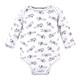 Hudson Baby Infant Boy Cotton Long-Sleeve Bodysuits, Aviation