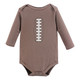 Hudson Baby Infant Boy Cotton Long-Sleeve Bodysuits, Football Mvp