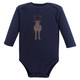 Hudson Baby Infant Boy Cotton Long-Sleeve Bodysuits, Forest