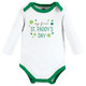 Hudson Baby Infant Girl Cotton Long-Sleeve Bodysuits, Lucky Lady