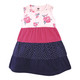 Hudson Baby Baby Girls Cotton Dresses, Pink Navy Floral