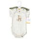 Hudson Baby Unisex Baby Cotton Bodysuits, Forest Deer 3-Pack