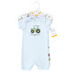 Hudson Baby Infant Boy Cotton Rompers, Tractor