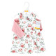 Hudson Baby Cotton Dress and Cardigan Set, Vintage Floral