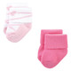 Luvable Friends Infant Girl Newborn and Baby Terry Socks, Ballet