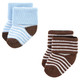 Luvable Friends Infant Boy Newborn and Baby Terry Socks, Blue Navy Sneakers