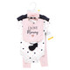 Hudson Baby Infant Girl Cotton Layette Set, Girl Mommy Pink Navy