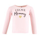 Hudson Baby Infant Girl Long Sleeve T-Shirts, Girl Mommy