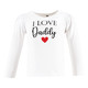 Hudson Baby Long Sleeve T-Shirts, Girl Daddy Red Black