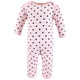 Hudson Baby Infant Girl Cotton Coveralls, Love At First Sight