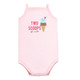 Hudson Baby Infant Girl Cotton Sleeveless Bodysuits, Girl Ice Cream Truck