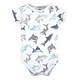 Hudson Baby Unisex Baby Cotton Bodysuits, Fintastic