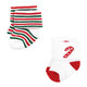 Hudson Baby Cotton Rich Newborn and Terry Socks, 12 Days Of Christmas Falala, 0-6 Months