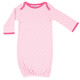 Luvable Friends Infant Girl Cotton Gowns, Pink Floral, Preemie/Newborn