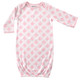 Luvable Friends Infant Girl Cotton Gowns, Bird, Preemie/Newborn