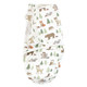 Hudson Baby Infant Boy Quilted Cotton Swaddle Wrap 3pk, Forest Animals, 0-3 Months