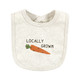 Touched by Nature Unisex Baby Organic Cotton Bibs, Happy Veggies, One Size