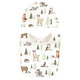 Hudson Baby Infant Boy Cotton Bib and Caps Set, Forest Animals, One Size