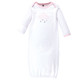 Hudson Baby Girl Cotton Gowns, Cloud Mobile Pink, Preemie/Newborn