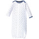 Luvable Friends Infant Boy Cotton Gowns, Boy Feathers, Preemie/Newborn