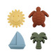 Hudson Baby Infant and Toddler 6pc Silicone Beach/Sand Toys, Multicolor, One Size